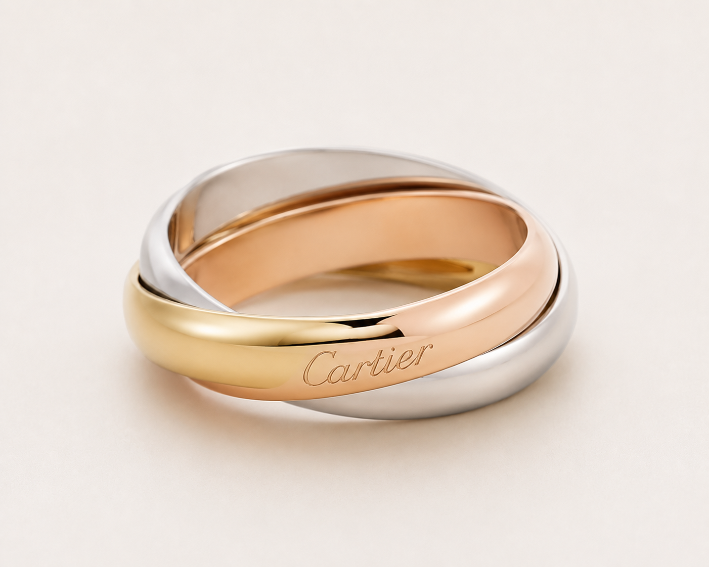 Rose Gold Rolling Band Ring
