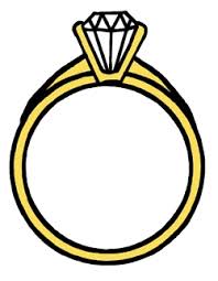 Yellow Gold Diamond Line Art Solitaire Ring