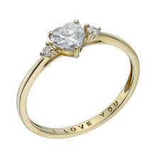 Yellow Gold Diamond Princess Cut Solitaire Ring Style ring_034