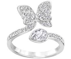 White Gold Butterfly Diamond Ring