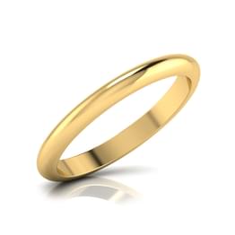 Yellow Gold Plain Wedding Band Style ring_073