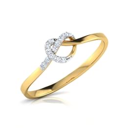 Yellow Gold Diamond Round Solitaire Ring Style ring_074