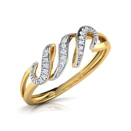Two Tone Open Diamond Ring