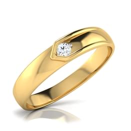 Yellow Gold Flush Diamond Band
