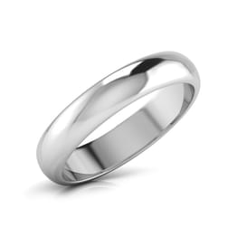 White Gold Plain Wedding Band Style ring_108