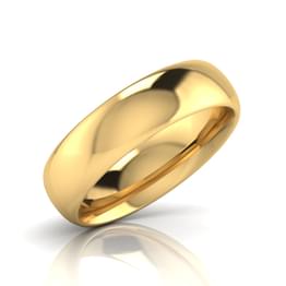 Yellow Gold Plain Wedding Band Style ring_121