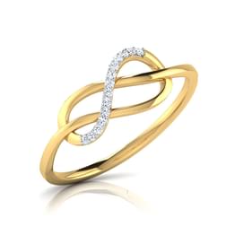 Yellow Gold Diamond Open Pavé Ring