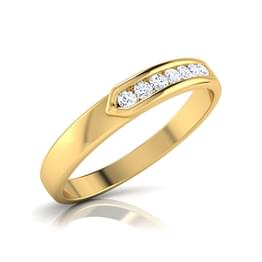 Yellow Gold Channel Diamond Band Style ring_132