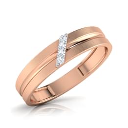 Rose Gold Rose Gold Grooved Band