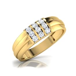 Yellow Gold Channel Diamond Band Style ring_182